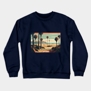 California - Beach Paradise Crewneck Sweatshirt